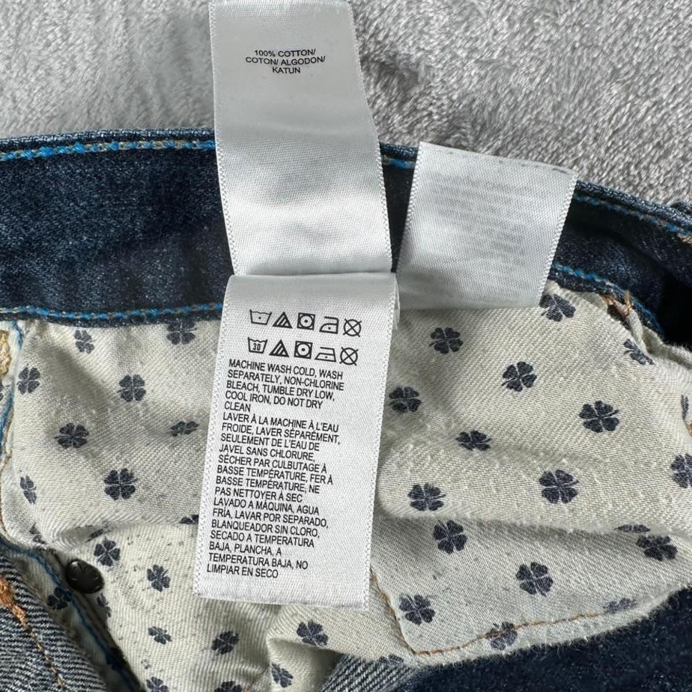 Lucky Brand 363 New Vintage Straight Jeans Mens 36x32 Blue Y2K Grunge Streetwear - Picture 4 of 8